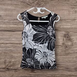 ⭐️Cleo Black and White Layered Tank Top Size Small